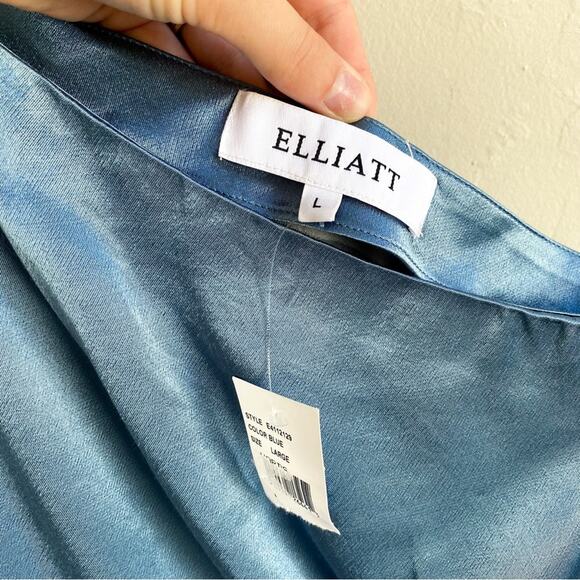 NWT Elliatt Saronic One Shoulder Satin Dress - Picture 5 of 7